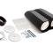 CFR Performance Finned Black Aluminum Shotgun Style Double Scoop Air Cleaner - Dual 4-Barrel (Chevy, Ford, Mopar) HZ-8006-3