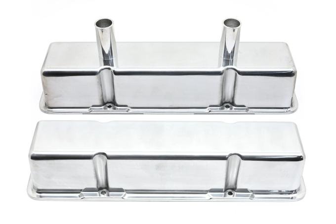 CFR Performance Aluminum Chevy SB 283-350 Tall Circle Track Valve Covers - Polished HZ-6140-POL