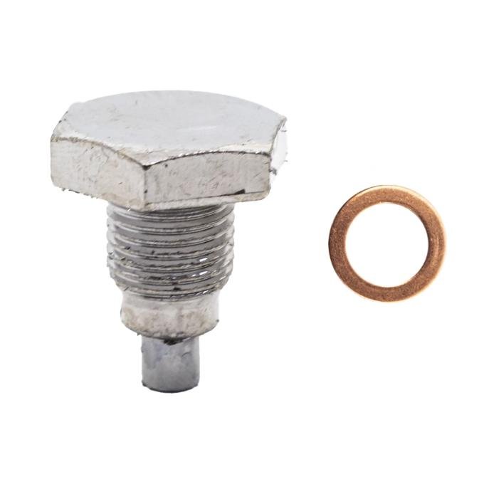 CFR Performance Steel Magnetic Drain Plug W/ 1 Chrome Washer 1/2"-20 RH 1 X HZ-9065 HZ-9063-KIT