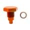 CFR Performance Steel Magnetic Drain Plug W/ 1 Chrome Washer 1/2"-20 RH 1 X HZ-9065 HZ-9063-KIT