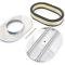 CFR Performance Chevy-Ford-Mopar Aluminum 12" Oval Air Cleaner Paper Filter Polished Partial Finned HZ-6020-4