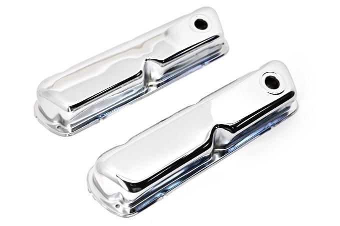 CFR Performance Steel Smooth Valve Covers - Fits 1962-85 Ford SB 260-289-302-351W - 1 Hole HZ-9237