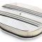 CFR Performance Chevy-Ford-Mopar Aluminum 12" Oval Air Cleaner Paper Filter Polished Partial Finned HZ-6020-4