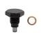 CFR Performance Steel Magnetic Drain Plug W/ 1 Chrome Washer 1/2"-20 RH 1 X HZ-9065 HZ-9063-KIT