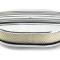 CFR Performance Chevy-Ford-Mopar Aluminum 12" Oval Air Cleaner Paper Filter Polished Partial Finned HZ-6020-4