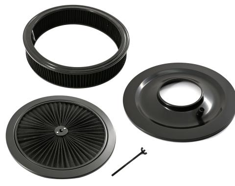 CFR Performance 14" Black Steel Air Cleaner Set HZ-7143BOX-F