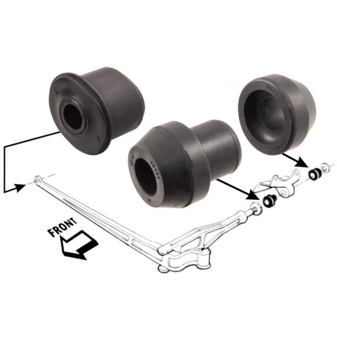 Dennis Carpenter Radius Arm and Axle Pivot Bushing Kit - 1976-78 Ford Truck D5TZ-3B203-KIT