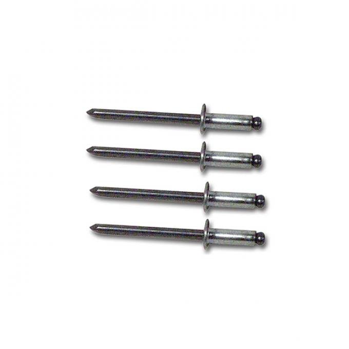 Corvette Rocker Panl Frnt Bracket Rivts, 4 Piece St, 1963-1967