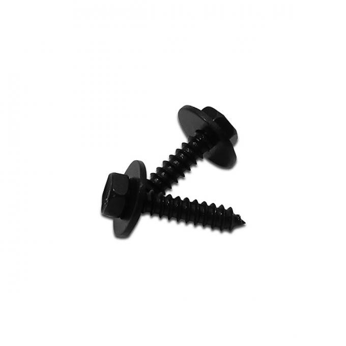 Corvette Rear Compartment Latch Escutcheon Screws, 2 Piece, 1984-1996