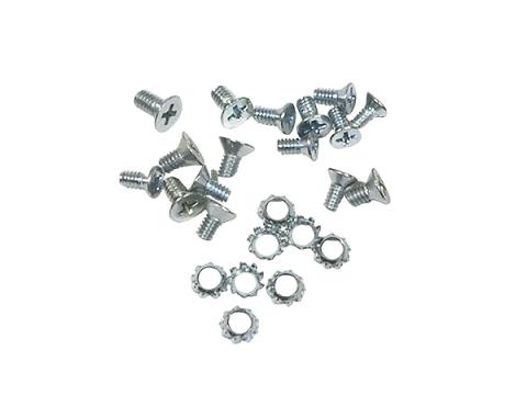 Corvette Upper/Side Window Frame Track Screw Set, 24 Pieces, 1956-1962