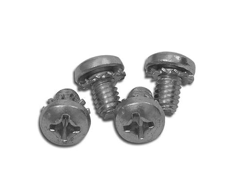 Redline Restomotive® 1963-1967 Chevrolet Corvette 4 Piece Convertible Top Rear Latch Retainer Screws