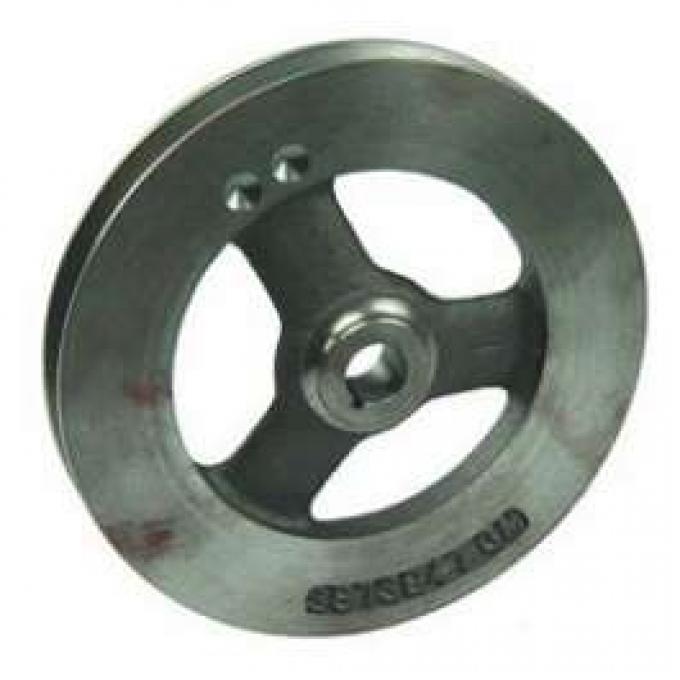 Camaro Power Steering Pump Pulley, 302ci & 396/375hp, 1967-1968, 396/325-350hp, 1968, Deep Single Groove, Cast Iron