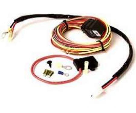 Camaro Cooling Fan Relay Wiring Harness, For Dual Fans, Be Cool, 1970-1992