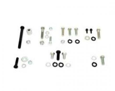 Camaro Air Conditioning Compressor Mounting Hardware Set, Small Block, For Cars With A.I.R. Pump, 1967