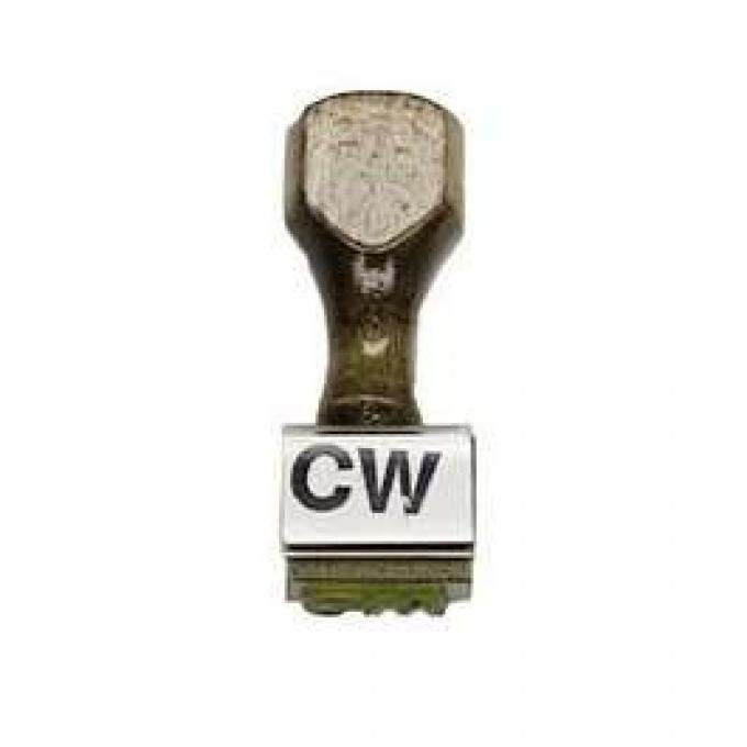 Camaro Alternator Broadcast Code Stamp, CW, 1969