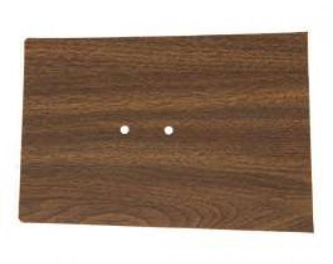 Camaro Console Forward Panel Plate Insert, Walnut Woodgrain, 1968