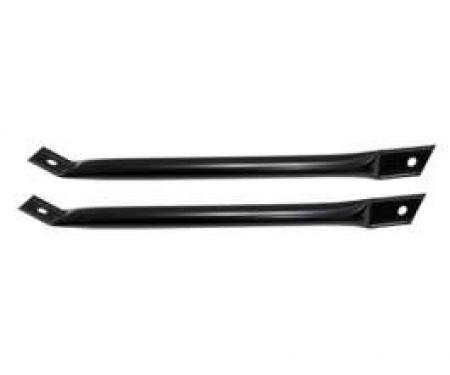 Camaro Fender To Radiator Support Braces, Black, 1970-1981