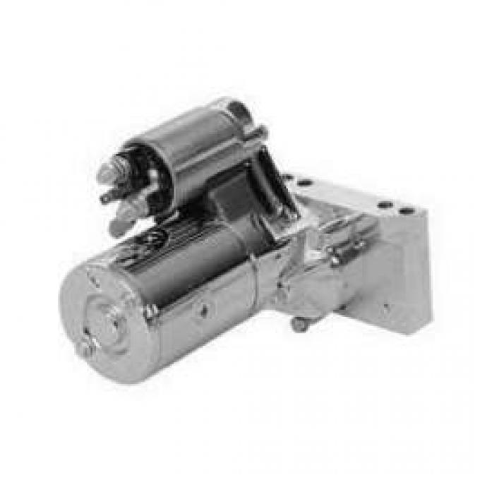 Camaro Engine Starter, Gear Reduction, Straight Bolt Pattern, Chrome, 1970-1981