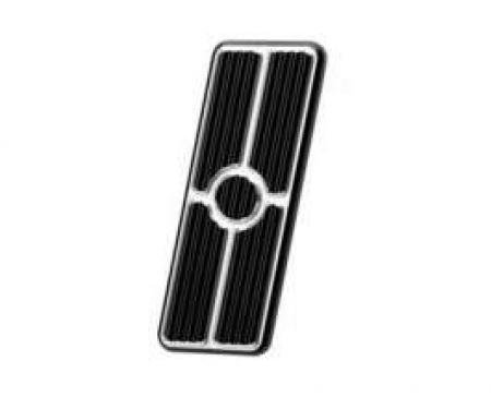 Camaro Gas Pedal Pad, Black Anodized Aluminum, Billet Specialties, 1967-1969