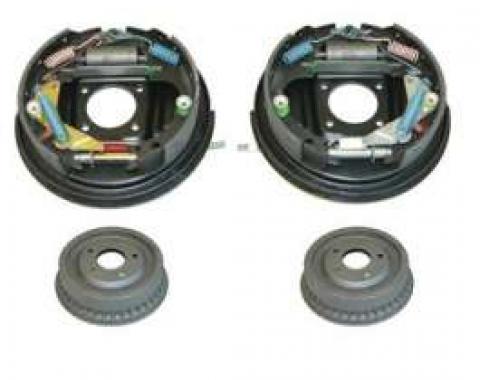 Camaro Drum Brake Assembly Kit, with Backing Plates, Rear, 1975-1981