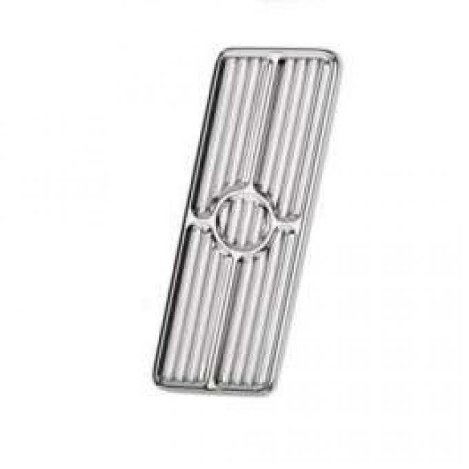 Camaro Gas Pedal Pad, Polished Aluminum, Billet Specialties, 1967-1969