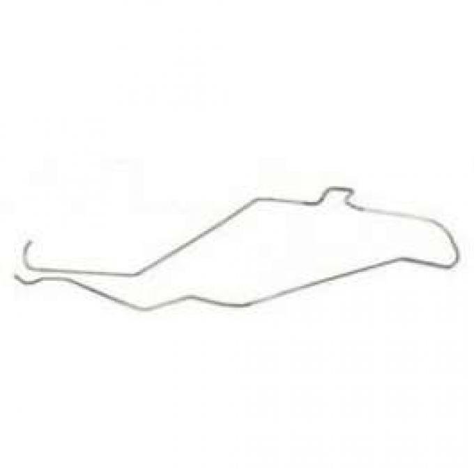 Camaro Gas Tank To Fuel Pump Long Line Set, 3/8", Stainless Steel, 1975-1977