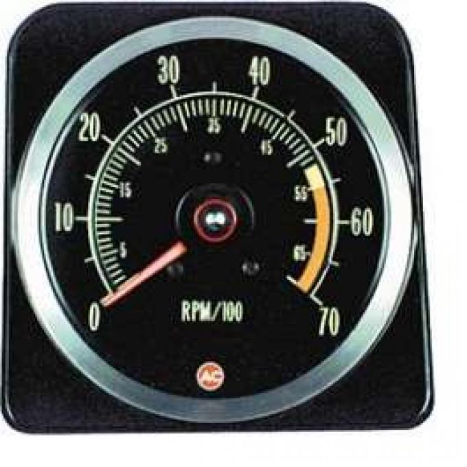 Camaro Tachometer, 5500 RPM Redline, 1969