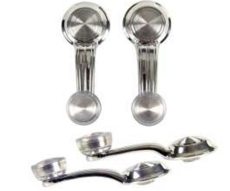 Camaro Front & Rear Window Crank Handles, Clear, 1969