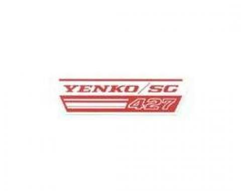 Camaro Fan Shroud Decal, Yenko/SC 427, 1967-1969