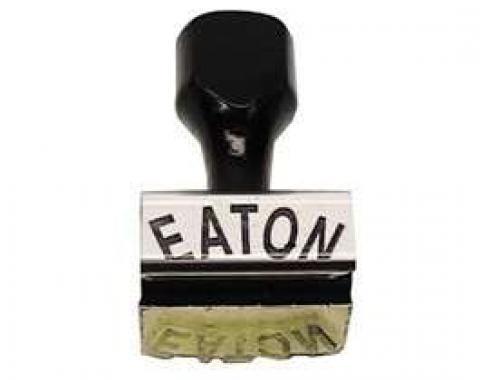 Camaro Eaton Clutch Fan Stamp, Curved Lettering, 1967-1969