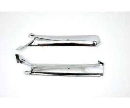 F-Body Pillar Post Moldings, Inner, Chrome, Convertible, 1967