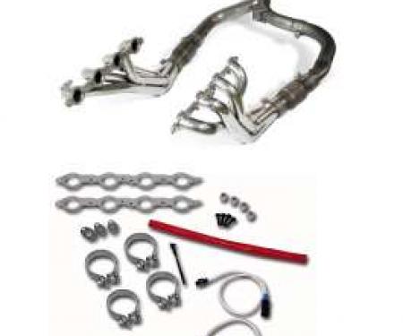 Camaro Header Kit, LS1, Long Tube, Ceramic Coated, SLP, 1998-1999