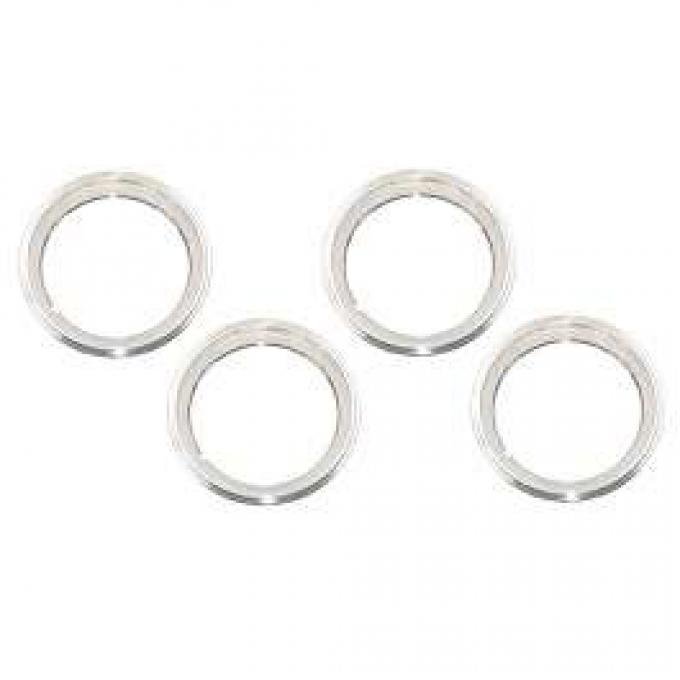 Camaro Rally Wheel Trim Ring Set, 15 x 6, With Inside Style Clips, 1967-1968