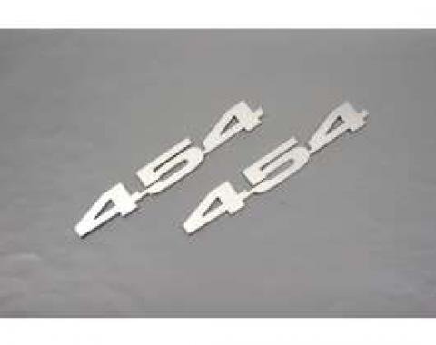 Camaro Hood Emblems, 454, Stainless Steel, 1967-1969