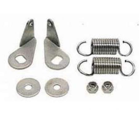 Camaro Headlight Door Bellcrank Over-Center Bracket & Spring Set, Rally Sport (RS), 1968