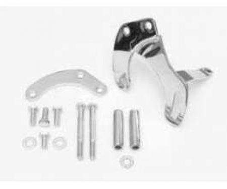 Camaro Power Steering Pump Bracket Kit, Small Block, Chrome, 1967-1968