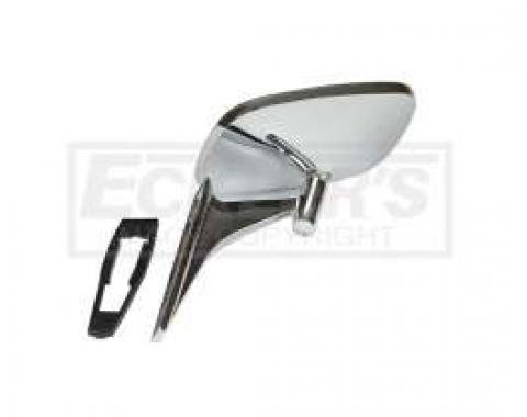 Camaro Outside Door Mirror, Right, Smooth Stem, 1968-1969