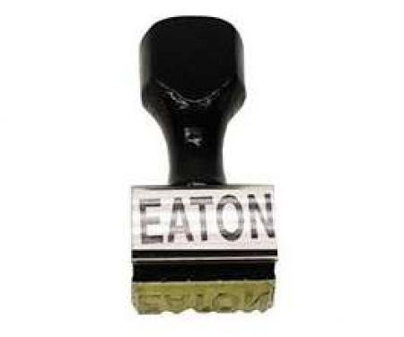 Camaro Eaton Clutch Fan Stamp, Straight Lettering, 1967-1969