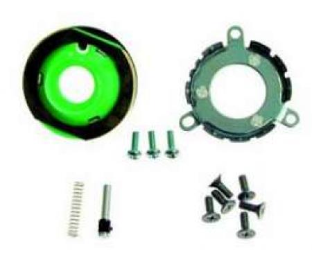 Camaro Horn Cap Contact & Mounting Parts Kit, Wood Steering Wheel, For Cars With Non-Tilt Steering Column, 1969