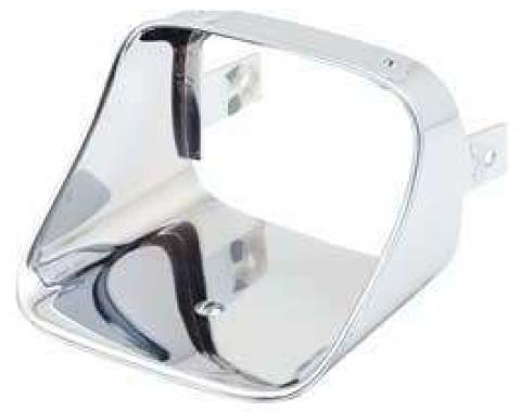 Camaro Parking Light Trim Bezel, Chrome, For Standard Cars, Left, 1978-1981