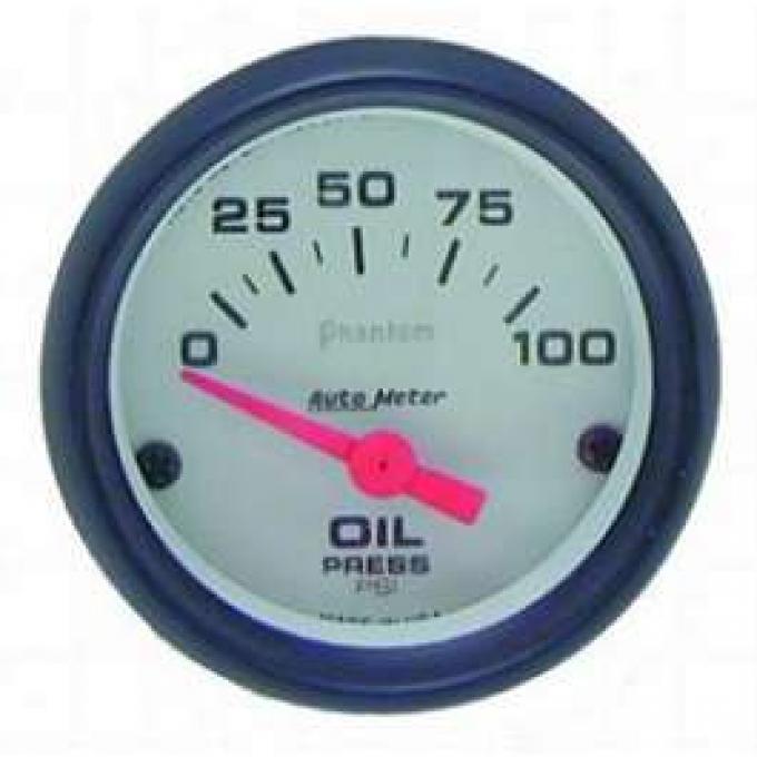 Camaro Oil Pressure Gauge, Phantom Series, AutoMeter, 1967-1969