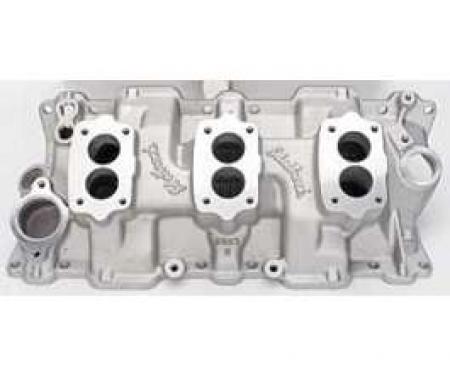 Camaro Edelbrock 3X2 Intake Manifold, Small Block,1967-1974