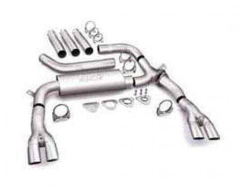 Camaro Exhaust System, 3 Cat Back Adjustable, Borla, V8, 1984-1992