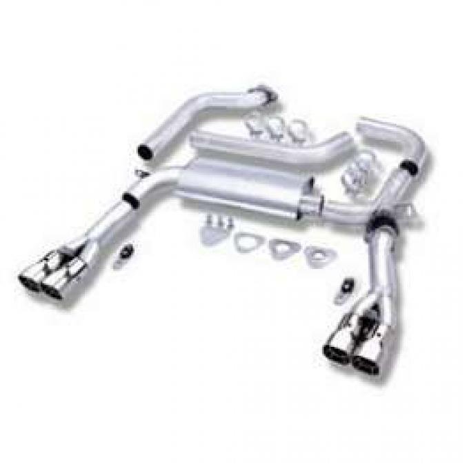 Camaro Exhaust System, Single Cat Back Adjustable, Borla, V8, 1993-1995