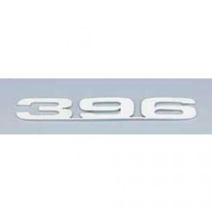 Camaro Hood Emblems, 396, Stainless Steel, 1967-1969