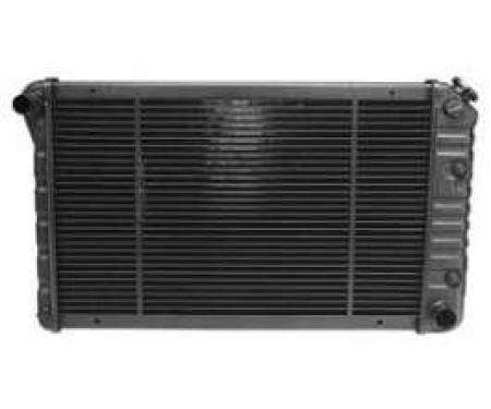 Camaro Radiator, Copper 3 Core, For Cars With Manual Transmission & Air Conditioning, U.S. Radiator, 1980-1981