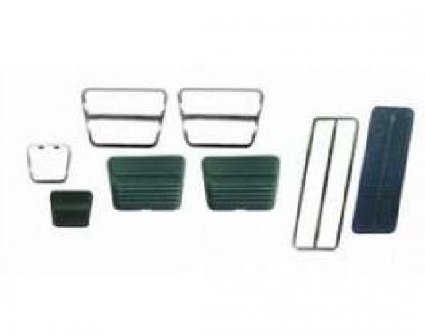 Camaro Pedal Pad & Trim Kit, For Cars With Drum Brakes & Manual Transmission, 1969-1972