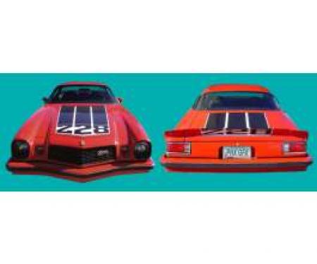 Camaro Hood/Trunk/Spoiler Decal Kit, Z28, Black, 1974