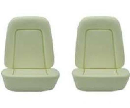 Camaro Bucket Seat Foam Cushions, With Reinforcing Wire, Standard Interior, 1969