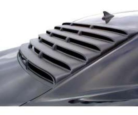 Camaro Louver, Rear Window, 1 Piece, Smooth ABS, 2010-2014